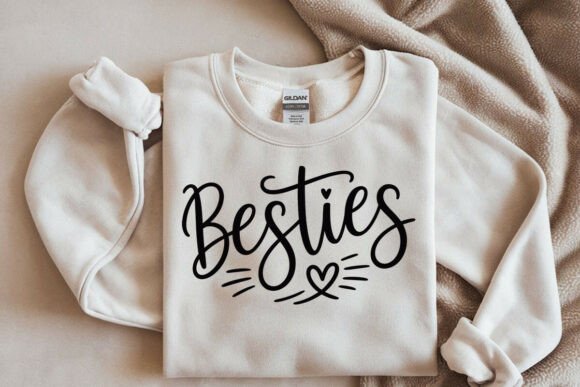 Besties SVG Cut File: Graphics & Crafts for Friendship Branding