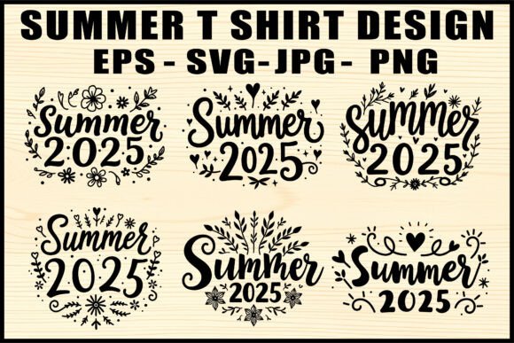 Hello Summer Vector T-Shirt Pack: Graphics for Crafts