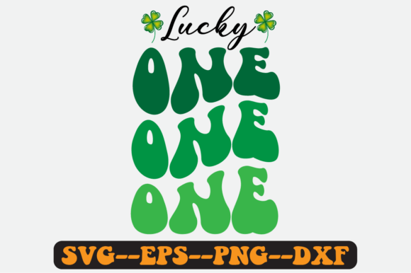Lucky One St. Patrick’s Quote Retro SVG: Graphics for Crafts